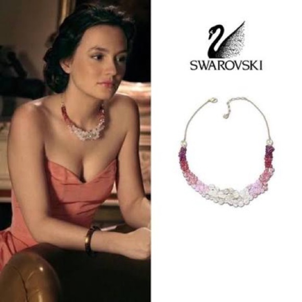 Blair Waldorf Swarovski Pink Necklace